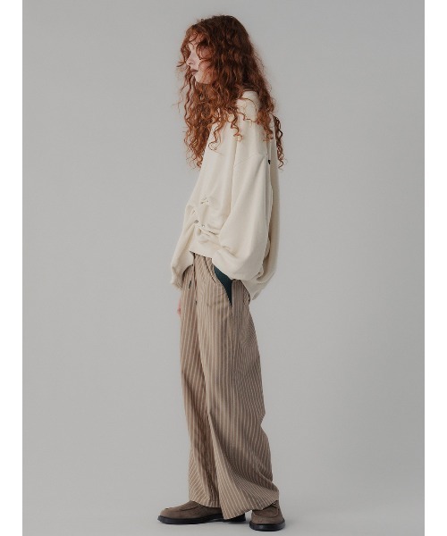 ELCHELE(エルチェレ)の「COZY FRENCH TERRY PULLOVER(スウェット・レディース・アイボリー/ミント/ブラック・38/36)」の9枚目の写真