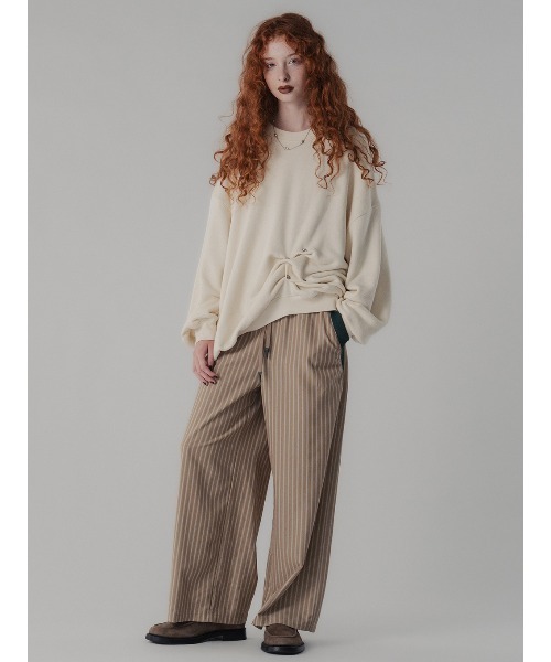 ELCHELE(エルチェレ)の「COZY FRENCH TERRY PULLOVER(スウェット・レディース・アイボリー/ミント/ブラック・38/36)」の8枚目の写真