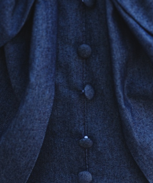 axes femme POETIQUE（アクシーズファムポエティック）の「裾デザインリボンＪＳＫ（ワンピース・レディース・ブラック/インディゴブルー/ワイン・MEDIUM）」の9枚目の写真