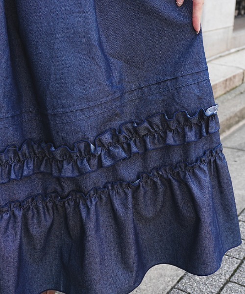axes femme POETIQUE（アクシーズファムポエティック）の「裾デザインリボンＪＳＫ（ワンピース・レディース・ブラック/インディゴブルー/ワイン・MEDIUM）」の10枚目の写真