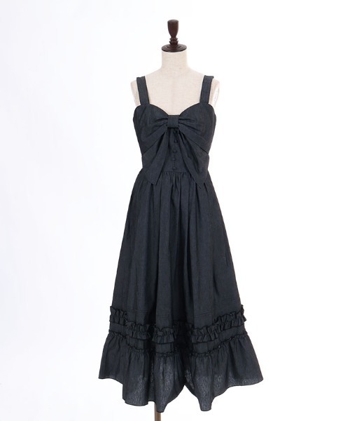 axes femme POETIQUE（アクシーズファムポエティック）の「裾デザインリボンＪＳＫ（ワンピース・レディース・ブラック/インディゴブルー/ワイン・MEDIUM）」の21枚目の写真