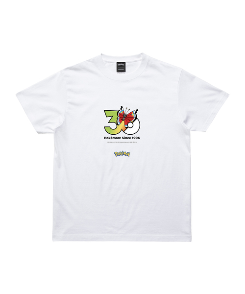 ZOZOSPOT(ゾゾスポット)の「Pokemon 30th Anniversary 1025 T-shirt 「ビビヨン(モダンなもよう)」(Tシャツ/カットソー・レディース・ホワイト・SMALL/MEDIUM/LARGE/X-LARGE/XX-LARGE/XXX-LARGE/100cm/110cm/120cm/130cm/140cm/150cm/160cm)」の1枚目の写真