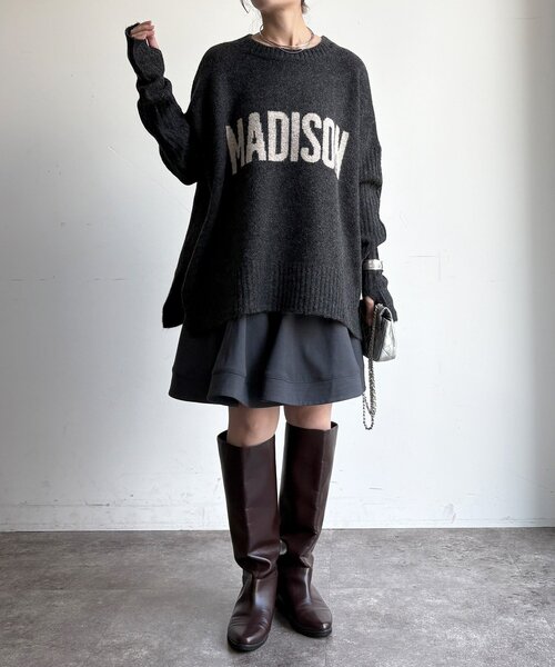 DouDou(ドゥドゥ)の「フレアミニスカート(スカート・レディース・ブラック/グレー・FREE)」の14枚目の写真