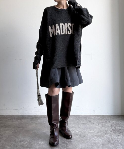 DouDou(ドゥドゥ)の「フレアミニスカート(スカート・レディース・ブラック/グレー・FREE)」の15枚目の写真