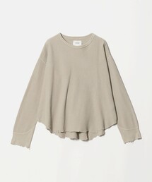 concause（コンコース）の「＜concause＞ waffle shirt/ロングスリーブトップス（Tシャツ/カットソー）」