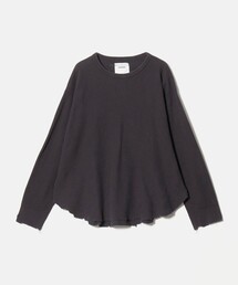concause（コンコース）の「＜concause＞ waffle shirt/ロングスリーブトップス（Tシャツ/カットソー）」