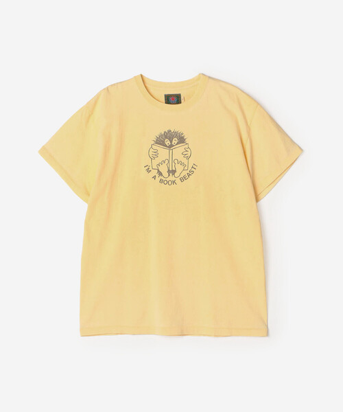 Bshop(ビショップ)の「MODUCT | クルーネックTシャツ "I'M A BOOK BEAST!" MEN(Tシャツ/カットソー・メンズ・イエロー系その他/オレンジ系その他・L/M)」の2枚目の写真