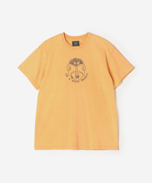 Bshop(ビショップ)の「MODUCT | クルーネックTシャツ "I'M A BOOK BEAST!" MEN(Tシャツ/カットソー・メンズ・イエロー系その他/オレンジ系その他・L/M)」の3枚目の写真