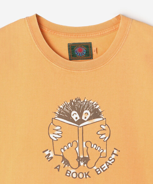 Bshop(ビショップ)の「MODUCT | クルーネックTシャツ "I'M A BOOK BEAST!" MEN(Tシャツ/カットソー・メンズ・イエロー系その他/オレンジ系その他・L/M)」の5枚目の写真
