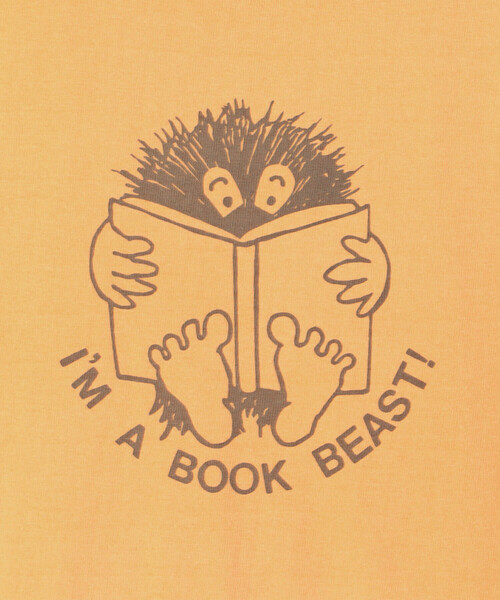 Bshop(ビショップ)の「MODUCT | クルーネックTシャツ "I'M A BOOK BEAST!" MEN(Tシャツ/カットソー・メンズ・イエロー系その他/オレンジ系その他・L/M)」の8枚目の写真