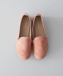 PIGSUEDE FLAT SHOES