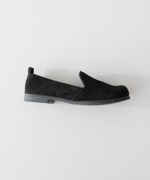 TIDEWAY（タイドウェイ）の「PIGSUEDE FLAT SHOES（スリッポン・レディース・サーモンピンク/チャコールグレー/ブラック/ベージュ/ブラウン・MEDIUM/SMALL/LARGE）」の7枚目の写真