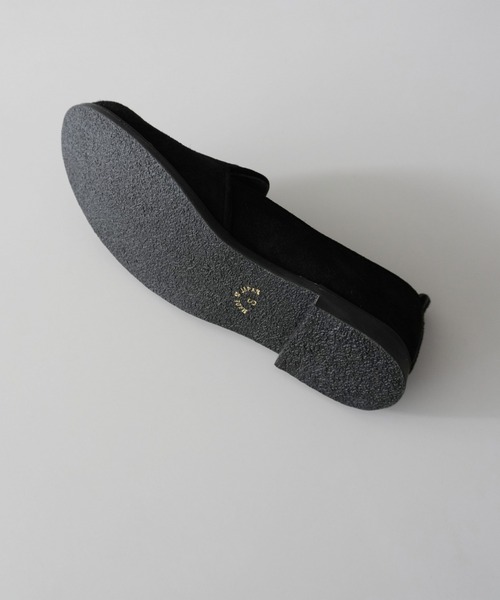 TIDEWAY（タイドウェイ）の「PIGSUEDE FLAT SHOES（スリッポン・レディース・サーモンピンク/チャコールグレー/ブラック/ベージュ/ブラウン・MEDIUM/SMALL/LARGE）」の8枚目の写真