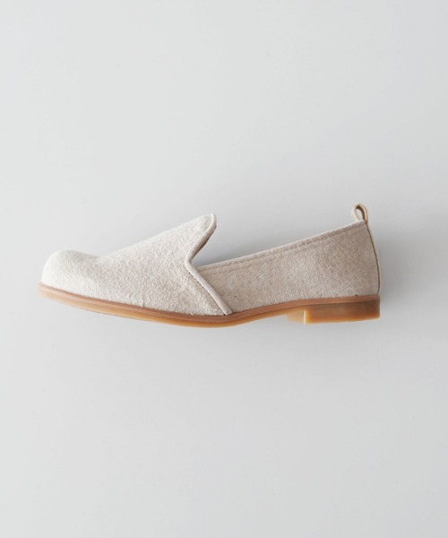 TIDEWAY（タイドウェイ）の「PIGSUEDE FLAT SHOES（スリッポン・レディース・サーモンピンク/チャコールグレー/ブラック/ベージュ/ブラウン・MEDIUM/SMALL/LARGE）」の12枚目の写真