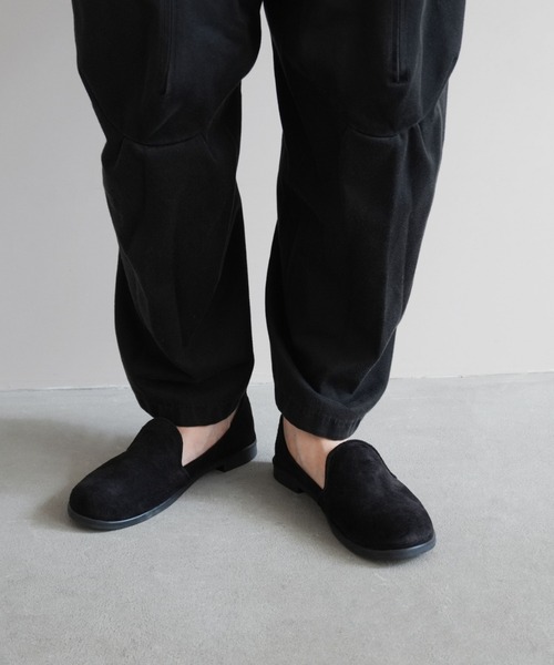 TIDEWAY（タイドウェイ）の「PIGSUEDE FLAT SHOES（スリッポン・レディース・サーモンピンク/チャコールグレー/ブラック/ベージュ/ブラウン・MEDIUM/SMALL/LARGE）」の17枚目の写真