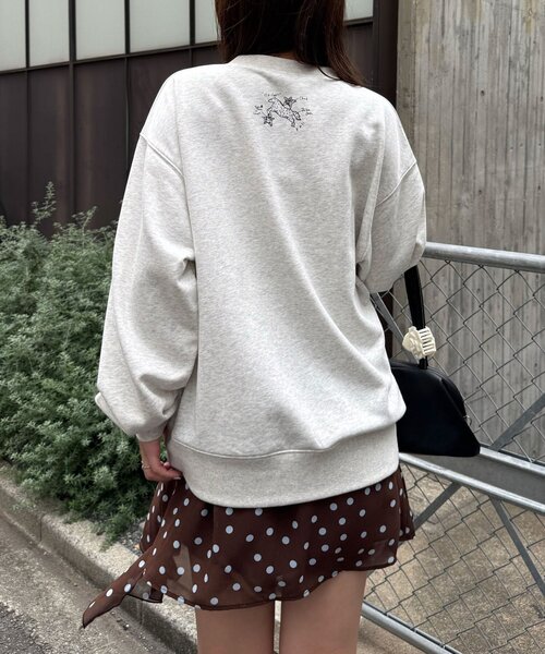 CIAOPANIC(チャオパニック)の「ホースパッチワークスウェットプルオーバー(スウェット・レディース・グレー/ネイビー/ミント・ONE SIZE)」の9枚目の写真
