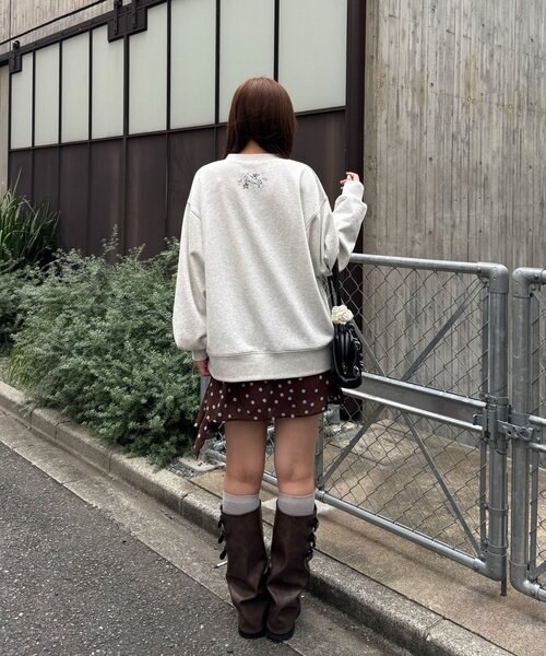 CIAOPANIC(チャオパニック)の「ホースパッチワークスウェットプルオーバー(スウェット・レディース・グレー/ネイビー/ミント・ONE SIZE)」の13枚目の写真