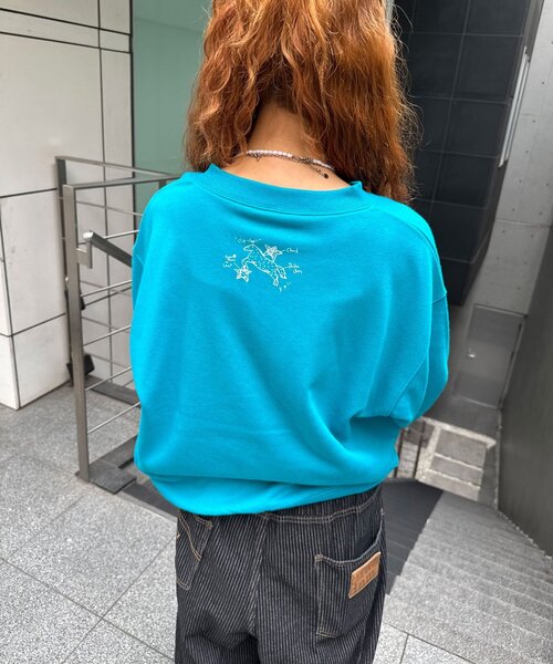 CIAOPANIC(チャオパニック)の「ホースパッチワークスウェットプルオーバー(スウェット・レディース・グレー/ネイビー/ミント・ONE SIZE)」の18枚目の写真