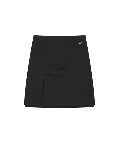 Miseki SEOUL（ミセキソウル）の「Layered panel pleats midi skirt BLACK（スカート・レディース・その他・1/2）」の2枚目の写真