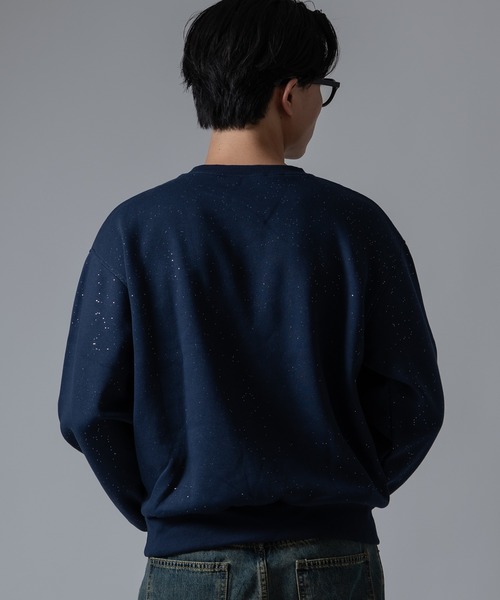 SIDEWAY STANCE(サイドウェイスタンス)の「【SIDEWA YSTANCE】ネコメ刺しゅう ラメ裏起毛トレーナー(スウェット・メンズ・ブラック/ネイビー/ブラウン・LARGE/MEDIUM)」の14枚目の写真