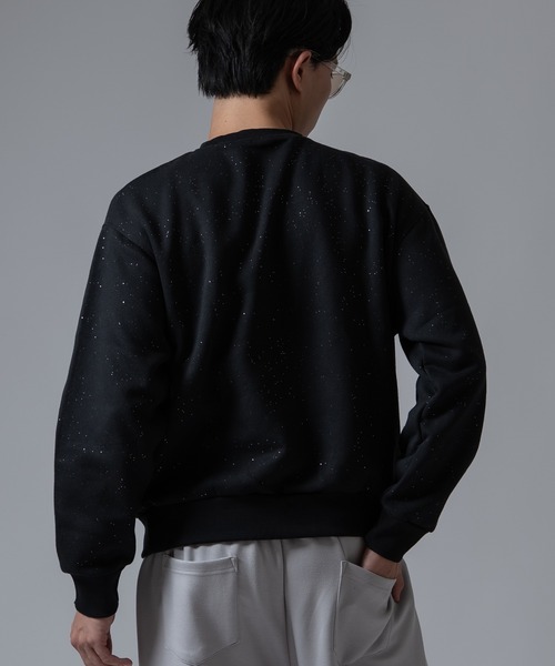 SIDEWAY STANCE(サイドウェイスタンス)の「【SIDEWA YSTANCE】ネコメ刺しゅう ラメ裏起毛トレーナー(スウェット・メンズ・ブラック/ネイビー/ブラウン・LARGE/MEDIUM)」の18枚目の写真