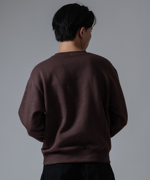 SIDEWAY STANCE(サイドウェイスタンス)の「【SIDEWA YSTANCE】ネコメ刺しゅう ラメ裏起毛トレーナー(スウェット・メンズ・ブラック/ネイビー/ブラウン・LARGE/MEDIUM)」の22枚目の写真