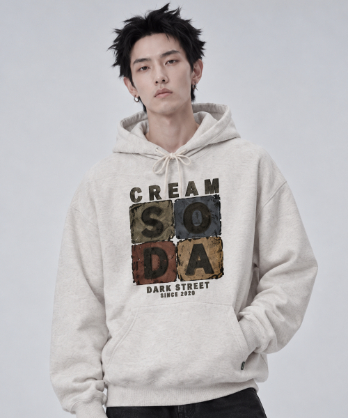 CREAM SODA LAB(クリームソーダラボ)の「シーアールエスディーエル スモールレタリング フーディー(パーカー・レディース・ブラック/ネイビー/グレー/オートミール・MEDIUM/LARGE/X-LARGE/M/L/L/XL/XL/2XL)」の6枚目の写真