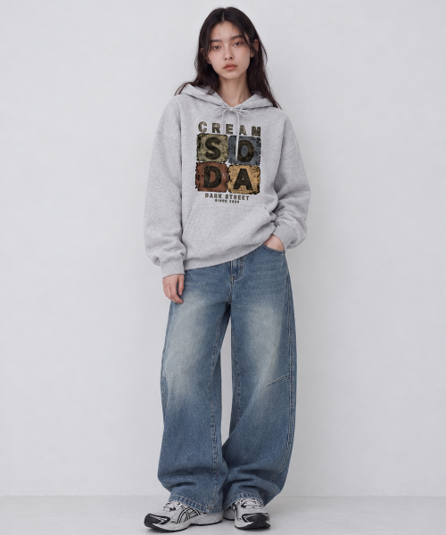 CREAM SODA LAB(クリームソーダラボ)の「シーアールエスディーエル スモールレタリング フーディー(パーカー・レディース・ブラック/ネイビー/グレー/オートミール・MEDIUM/LARGE/X-LARGE/M/L/L/XL/XL/2XL)」の12枚目の写真