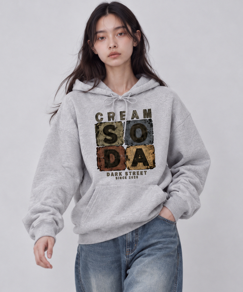 CREAM SODA LAB(クリームソーダラボ)の「シーアールエスディーエル スモールレタリング フーディー(パーカー・レディース・ブラック/ネイビー/グレー/オートミール・MEDIUM/LARGE/X-LARGE/M/L/L/XL/XL/2XL)」の13枚目の写真