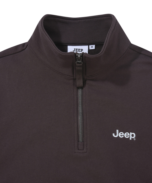 JEEP(ジープ)の「ウィメンズ ベーシックロゴ ハーフジップ スウェット (JR5TSF837BR)(スウェット・レディース・その他・LARGE/MEDIUM/SMALL/X-LARGE)」の4枚目の写真