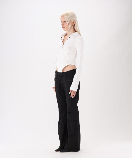 NOCTAVE（ノクターヴ）の「Collar Slim Top White（Tシャツ/カットソー・レディース・その他・SMALL/MEDIUM）」の5枚目の写真
