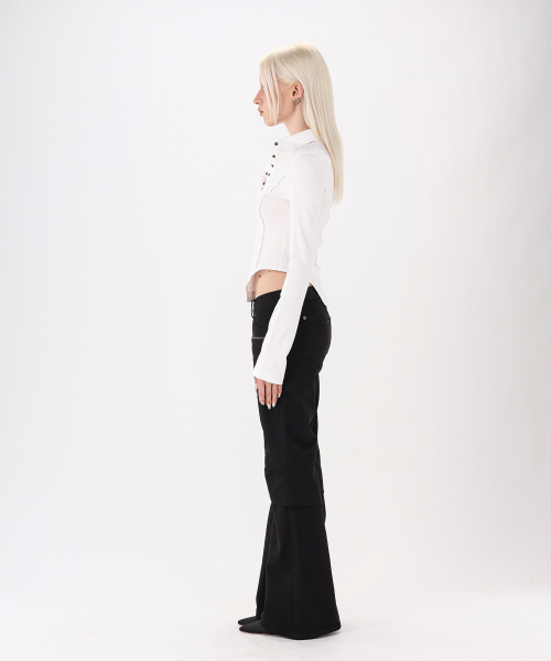 NOCTAVE（ノクターヴ）の「Collar Slim Top White（Tシャツ/カットソー・レディース・その他・SMALL/MEDIUM）」の6枚目の写真
