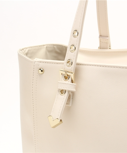 Heather（ヘザー）の「クラッチツキトートBAG　715758（トートバッグ・レディース・アイボリー/ブラック・ONE SIZE）」の5枚目の写真