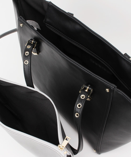 Heather（ヘザー）の「クラッチツキトートBAG　715758（トートバッグ・レディース・アイボリー/ブラック・ONE SIZE）」の11枚目の写真