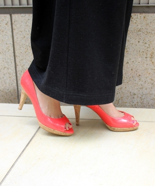 LE TALON(ルタロン)の「9.5CMプラットフォームオープントゥ◆(パンプス・レディース・ホワイト/ベージュ/ネイビー/オレンジ/ゴールド・38/36/37/36.5/37.5/35.5/35)」の1枚目の写真