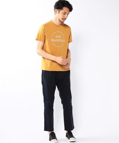 coen（コーエン）の「スラブ天竺Tシャツ（Tシャツ/カットソー・メンズ・オフホワイト/ブラック/マスタード/ネイビー・SMALL/X-LARGE/LARGE/MEDIUM）」の12枚目の写真