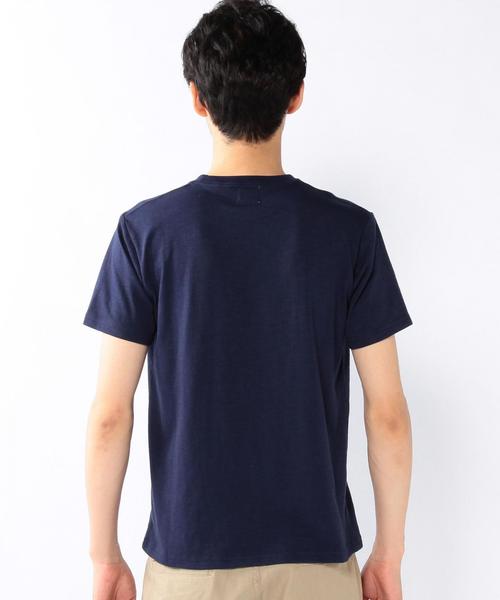 coen（コーエン）の「スラブ天竺Tシャツ（Tシャツ/カットソー・メンズ・オフホワイト/ブラック/マスタード/ネイビー・SMALL/X-LARGE/LARGE/MEDIUM）」の10枚目の写真