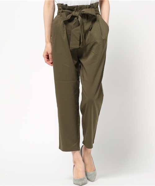 Lowrys Farm ローリーズファーム の ウエストリボン ベルトツキパンツ その他パンツ Wear