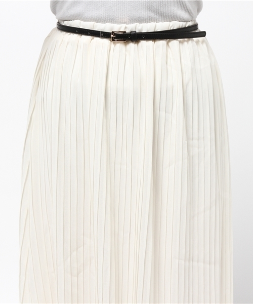 VENCEEXCHANGE（ヴァンスエクスチェンジ）の「シフォンプリーツスカート（スカート・レディース・ブラック/オフホワイト・MEDIUM）」の9枚目の写真