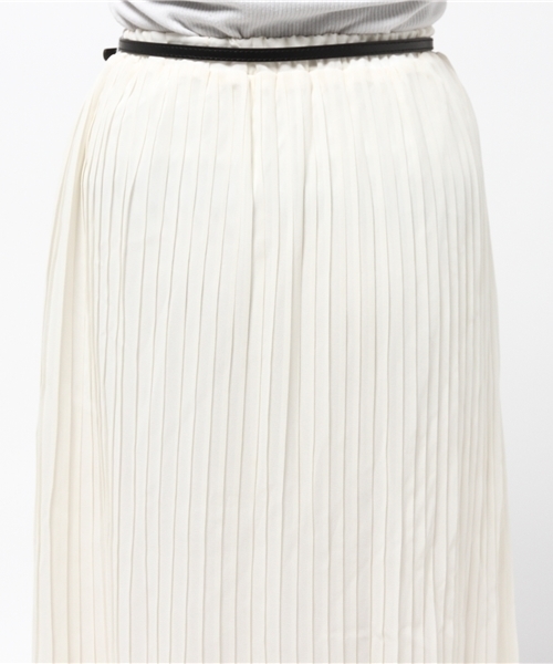 VENCEEXCHANGE（ヴァンスエクスチェンジ）の「シフォンプリーツスカート（スカート・レディース・ブラック/オフホワイト・MEDIUM）」の3枚目の写真