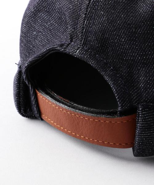 BETON CIRE（べトンシレ）の「＜BETON CIRE＞ DENIM CAP/ｷｬｯﾌﾟ（ハンチング/ベレー帽・メンズ・ネイビー・FREE）」の6枚目の写真