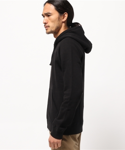 Denime（ドゥニーム）の「ソフト裏毛無地フルジップパーカー（パーカー・メンズ・ブラック/ワイン/ホワイト/グレー・SMALL/LARGE/X-SMALL/X-LARGE/MEDIUM）」の9枚目の写真