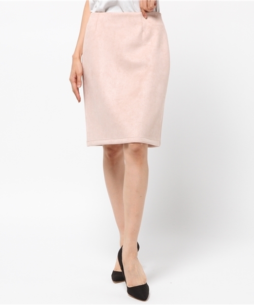 archives（アルシーヴ）の「フェイクスエード タイトスカート（スカート・レディース・ベージュ/ブラック/ピンクベージュ/ワイン・MEDIUM）」の14枚目の写真