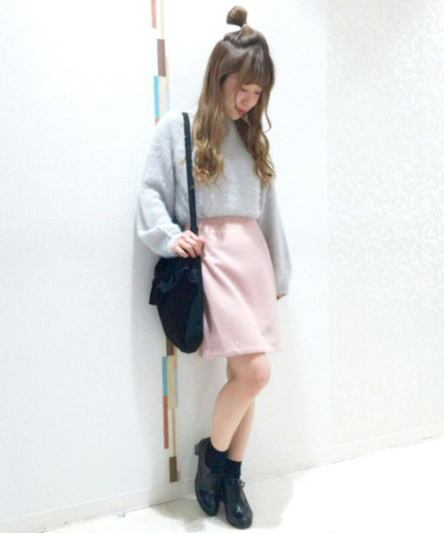 archives（アルシーヴ）の「フェイクスエード タイトスカート（スカート・レディース・ベージュ/ブラック/ピンクベージュ/ワイン・MEDIUM）」の13枚目の写真