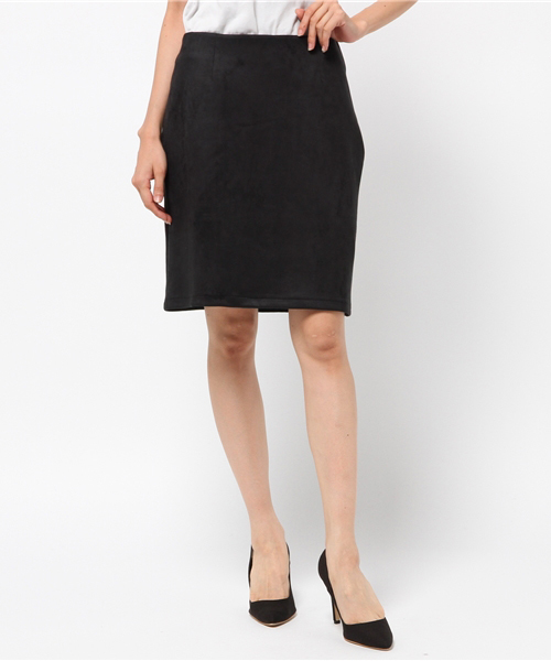 archives（アルシーヴ）の「フェイクスエード タイトスカート（スカート・レディース・ベージュ/ブラック/ピンクベージュ/ワイン・MEDIUM）」の15枚目の写真