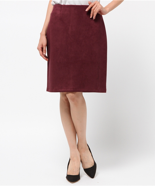 archives（アルシーヴ）の「フェイクスエード タイトスカート（スカート・レディース・ベージュ/ブラック/ピンクベージュ/ワイン・MEDIUM）」の17枚目の写真