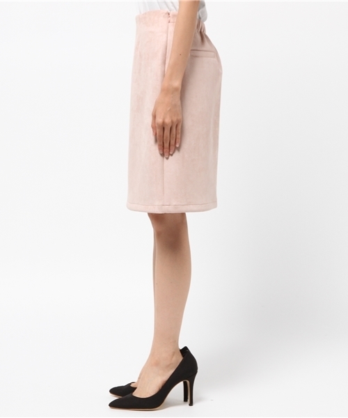 archives（アルシーヴ）の「フェイクスエード タイトスカート（スカート・レディース・ベージュ/ブラック/ピンクベージュ/ワイン・MEDIUM）」の6枚目の写真