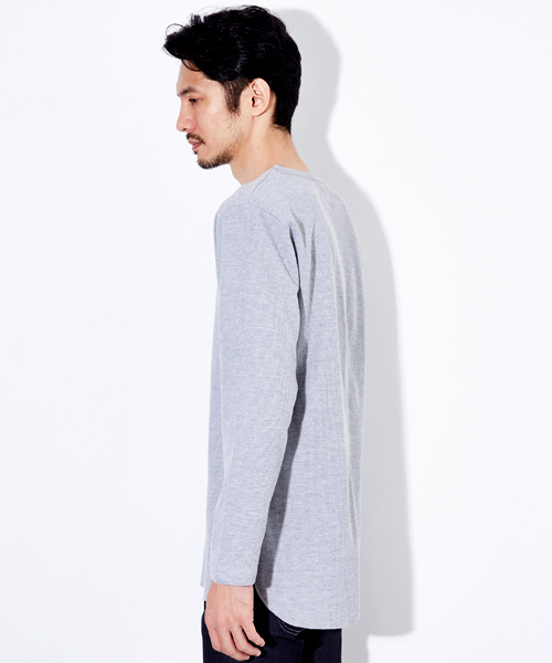 NUMBER (N)INE DENIM（ナンバーナインデニム）の「【NUMBER (N)INE DENIM】≪STUDIOUS限定≫レイヤードワッフルカットソー（Tシャツ/カットソー・メンズ・ホワイト/グレー・S/L/M）」の4枚目の写真