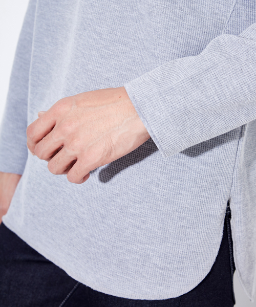 NUMBER (N)INE DENIM（ナンバーナインデニム）の「【NUMBER (N)INE DENIM】≪STUDIOUS限定≫レイヤードワッフルカットソー（Tシャツ/カットソー・メンズ・ホワイト/グレー・S/L/M）」の8枚目の写真