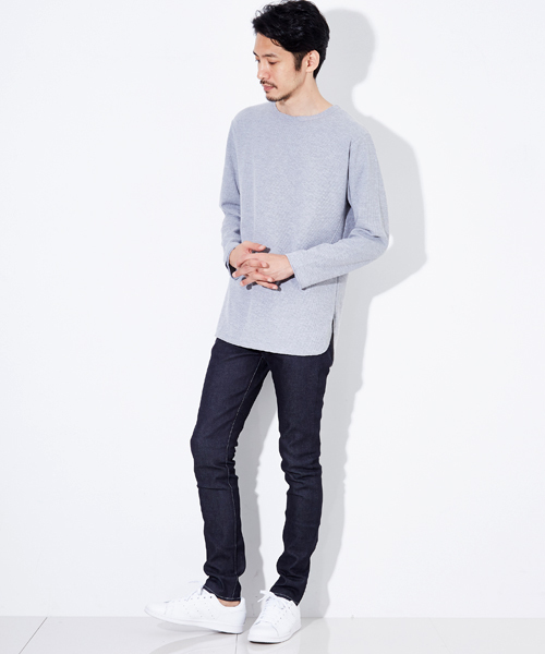 NUMBER (N)INE DENIM（ナンバーナインデニム）の「【NUMBER (N)INE DENIM】≪STUDIOUS限定≫レイヤードワッフルカットソー（Tシャツ/カットソー・メンズ・ホワイト/グレー・S/L/M）」の10枚目の写真